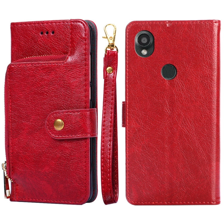 Zipper Bag Leather Phone Case, For vivo iQOO Z7x, For OPPO A55S 5G, For Realme GT Neo5 SE, For Xiaomi Redmi Note 12 Turbo, For Kyocera Digno SX3-KYG02, For Nokia C12