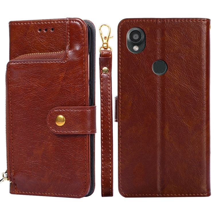 Zipper Bag Leather Phone Case, For vivo iQOO Z7x, For OPPO A55S 5G, For Realme GT Neo5 SE, For Xiaomi Redmi Note 12 Turbo, For Kyocera Digno SX3-KYG02, For Nokia C12