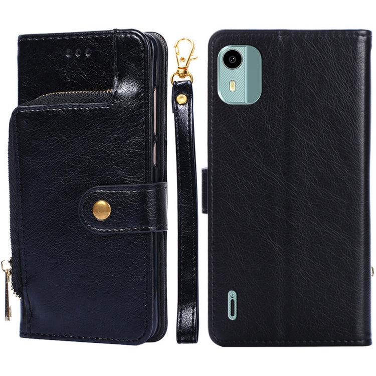 Zipper Bag Leather Phone Case, For vivo iQOO Z7x, For OPPO A55S 5G, For Realme GT Neo5 SE, For Xiaomi Redmi Note 12 Turbo, For Kyocera Digno SX3-KYG02, For Nokia C12