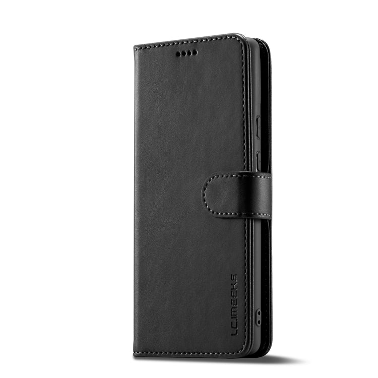 For Google Pixel 8a LC.IMEEKE Calf Texture Flip Leather Phone Case(Black)