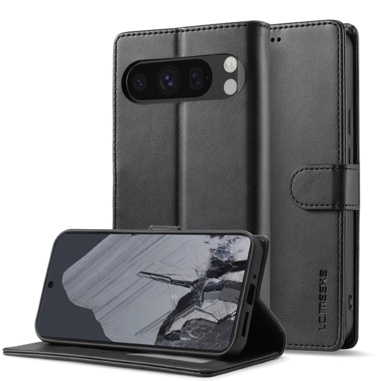 LC.IMEEKE Calf Texture Flip Leather Phone Case, For Google Pixel 10 / 10 Pro, For Google Pixel 9a, For Google Pixel 9 Pro XL, For Google Pixel 9 / 9 Pro