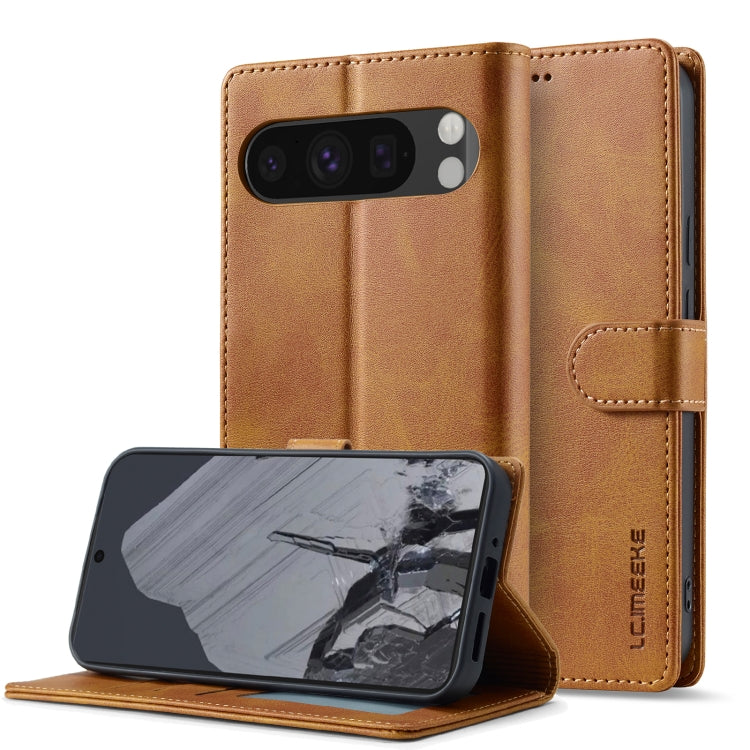 LC.IMEEKE Calf Texture Flip Leather Phone Case, For Google Pixel 10 / 10 Pro, For Google Pixel 9a, For Google Pixel 9 Pro XL, For Google Pixel 9 / 9 Pro