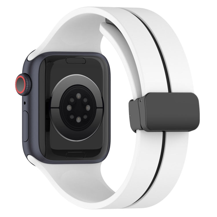 Two Color Folding Buckle Silicone Watch Band, For Apple Watch 2 42 mm, For Apple Watch 38mm