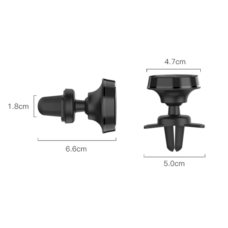 Yesido C61 Car Air Vent Magnetic Phone Holder(Black)