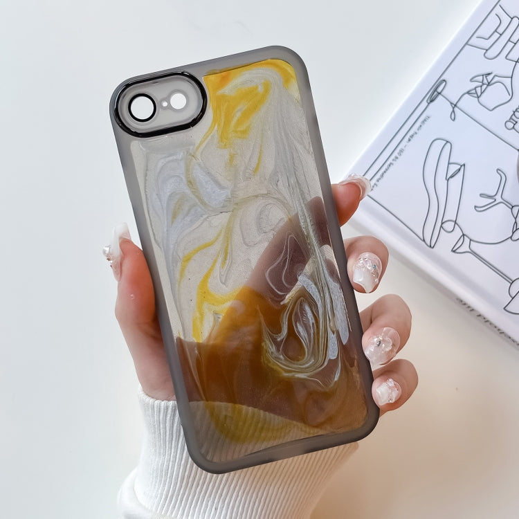 Oil Painting Electroplating TPU Phone Case, For iPhone 12 Pro Max, For iPhone 11 Pro, For iPhone 11 Pro Max, For iPhone SE 2022/2020 / 8 / 7