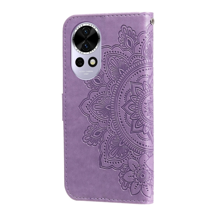 Seven-petal Flowers Embossing Leather Phone Case, For Huawei nova 13 / nova 12, For Huawei Enjoy 70 Pro, For Huawei Enjoy 70, For Huawei nova 11 SE