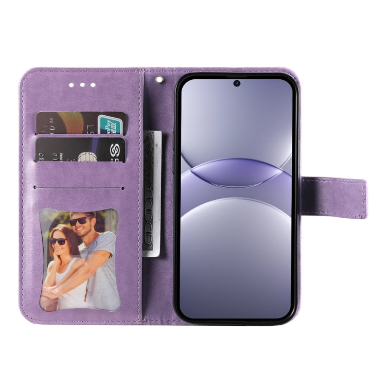 Seven-petal Flowers Embossing Leather Phone Case, For Huawei nova 13 / nova 12, For Huawei Enjoy 70 Pro, For Huawei Enjoy 70, For Huawei nova 11 SE