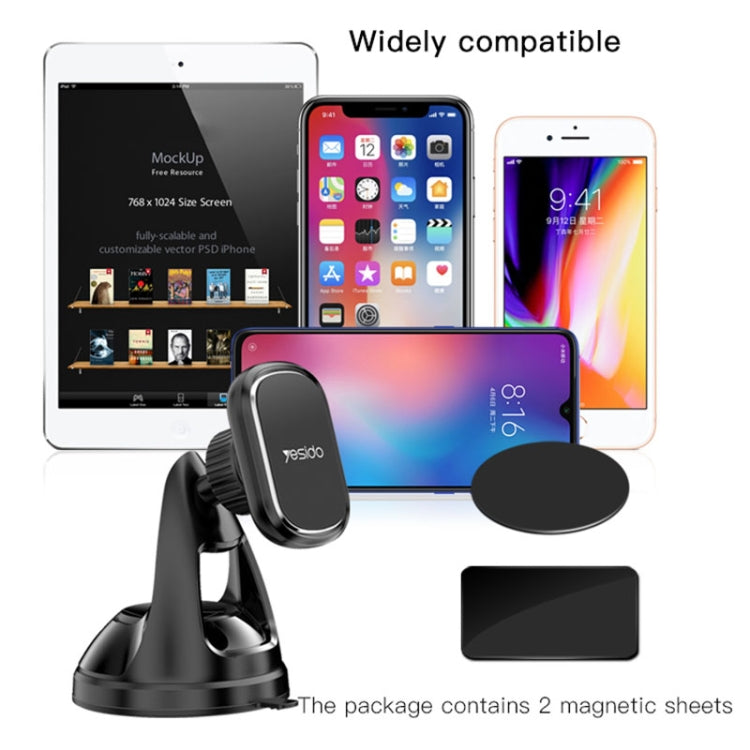 Yesido C72 Car Strong Magnetic Phone Holder(Black)