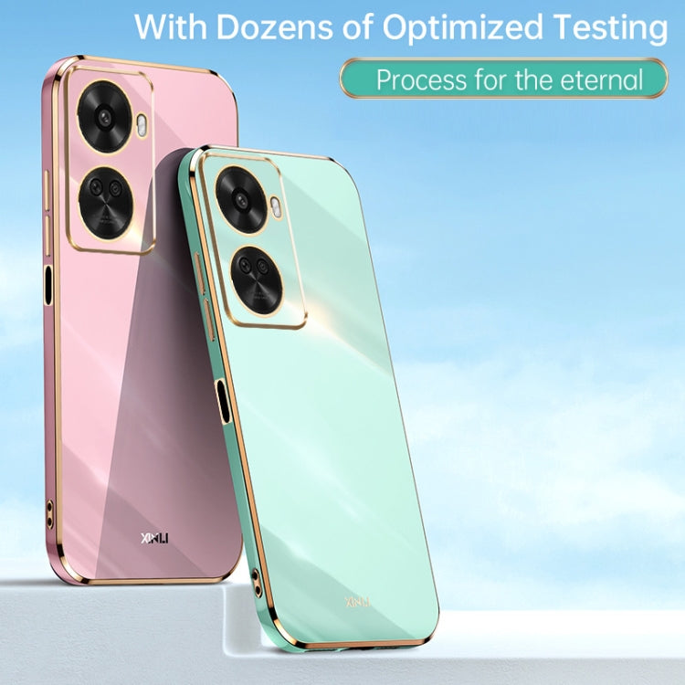 For Huawei Nova 11 SE XINLI Straight Edge 6D Electroplate TPU Phone Case(White)