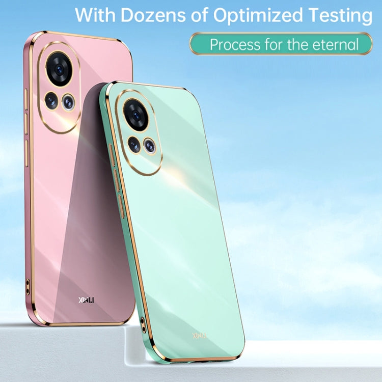 For Huawei nova 12 XINLI Straight Edge 6D Electroplate TPU Phone Case(Celestial Blue)