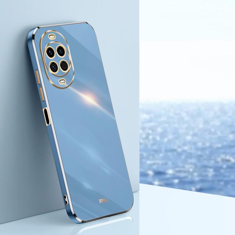 For Huawei Nova 14 XINLI Straight Edge 6D Electroplate TPU Phone Case(Celestial Blue)