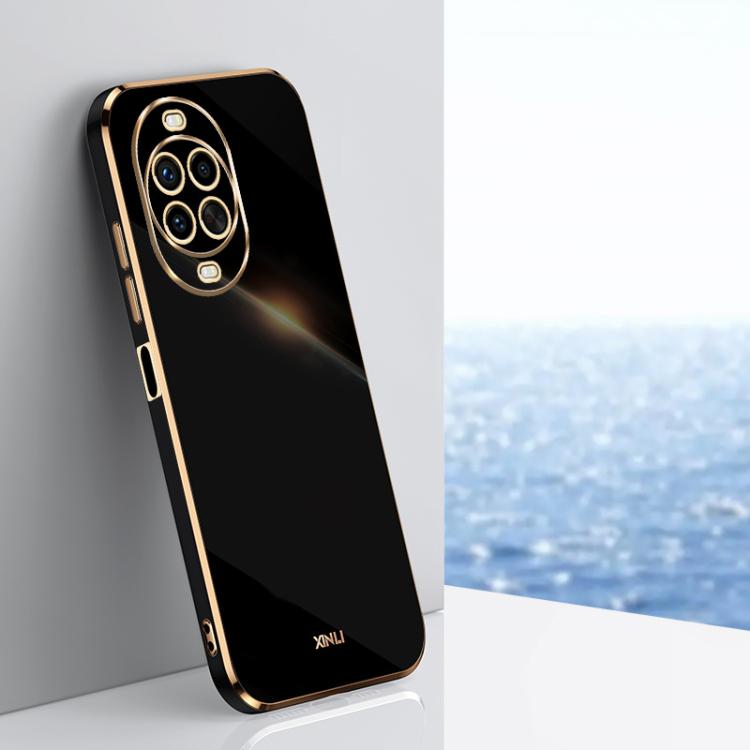 For Huawei Nova 14 Pro XINLI Straight Edge 6D Electroplate TPU Phone Case(Black)