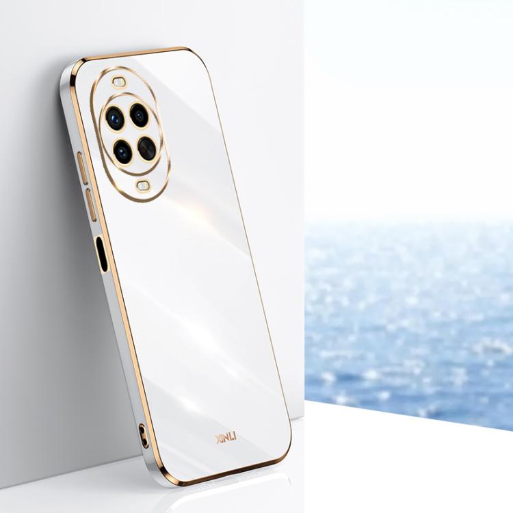 For Huawei Nova 14 Pro XINLI Straight Edge 6D Electroplate TPU Phone Case(White)