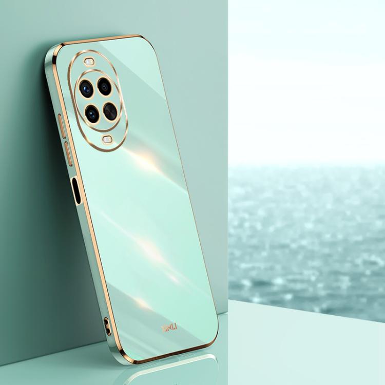 For Huawei Nova 14 Pro XINLI Straight Edge 6D Electroplate TPU Phone Case(Mint Green)