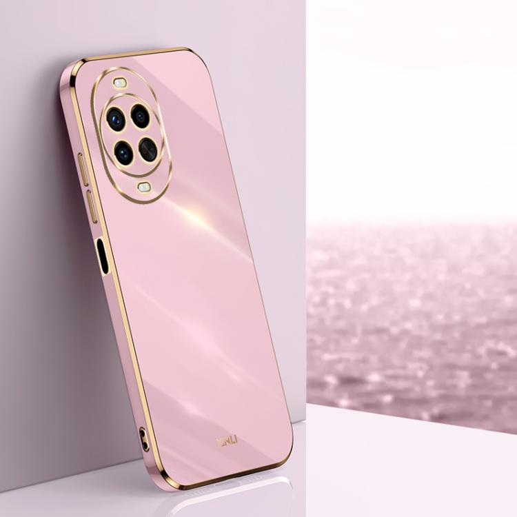 For Huawei Nova 14 Ultra XINLI Straight Edge 6D Electroplate TPU Phone Case(Cherry Purple)