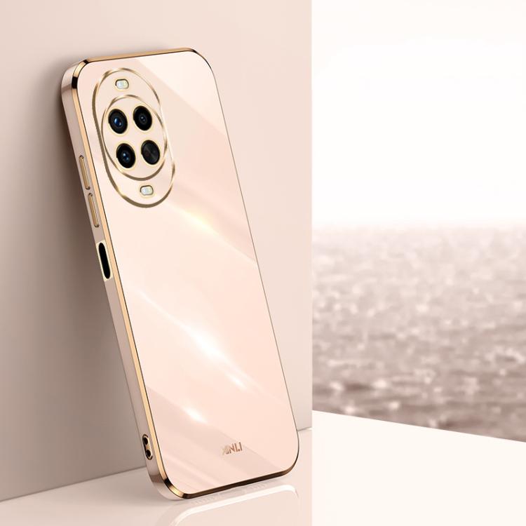 For Huawei Nova 14 Ultra XINLI Straight Edge 6D Electroplate TPU Phone Case(Pink)