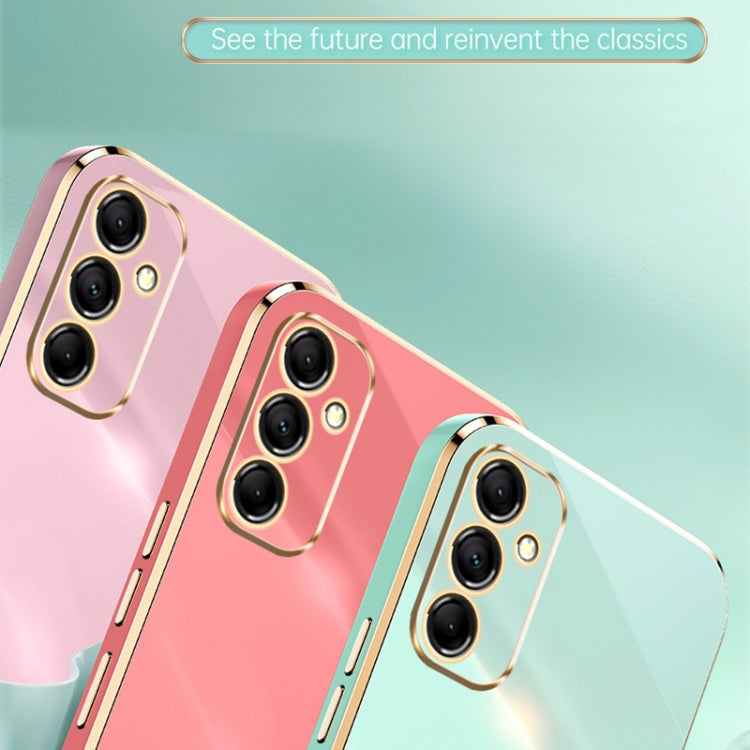 For Samsung Galaxy A55 XINLI Straight Edge 6D Electroplate TPU Phone Case(White)
