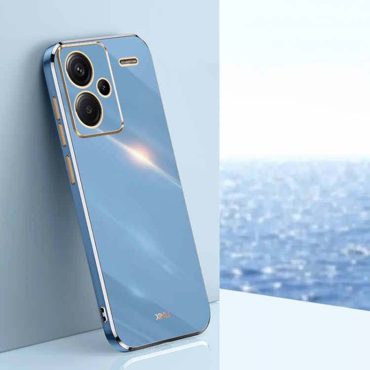 XINLI Straight Edge 6D Electroplate TPU Phone Case, For Xiaomi Redmi Note 13 5G, For Xiaomi Redmi 13C 4G, For Xiaomi Redmi Note 13 Pro+