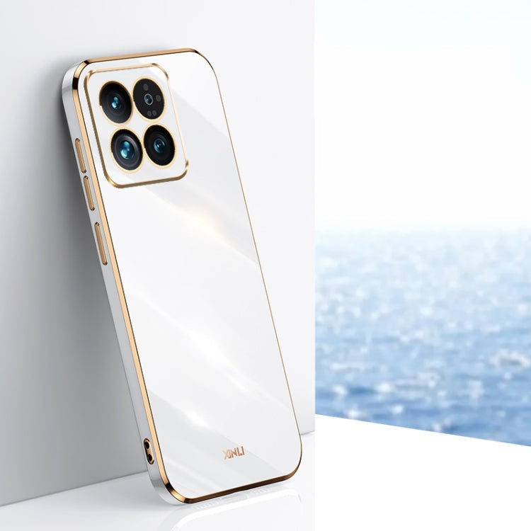 XINLI Straight Edge 6D Electroplate TPU Phone Case, For Xiaomi Redmi K70E, For Xiaomi 14 Pro, For Xiaomi 14