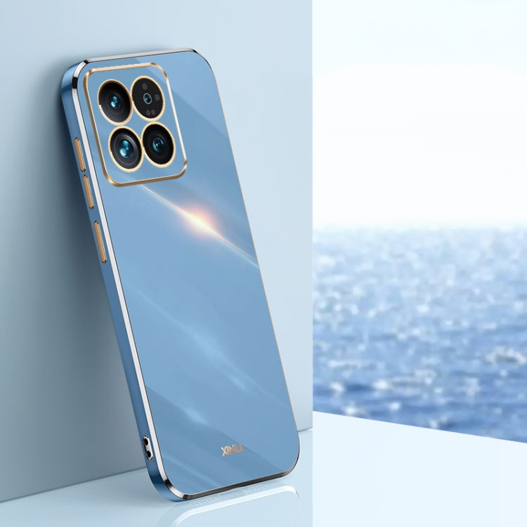 XINLI Straight Edge 6D Electroplate TPU Phone Case, For Xiaomi Redmi K70E, For Xiaomi 14 Pro, For Xiaomi 14