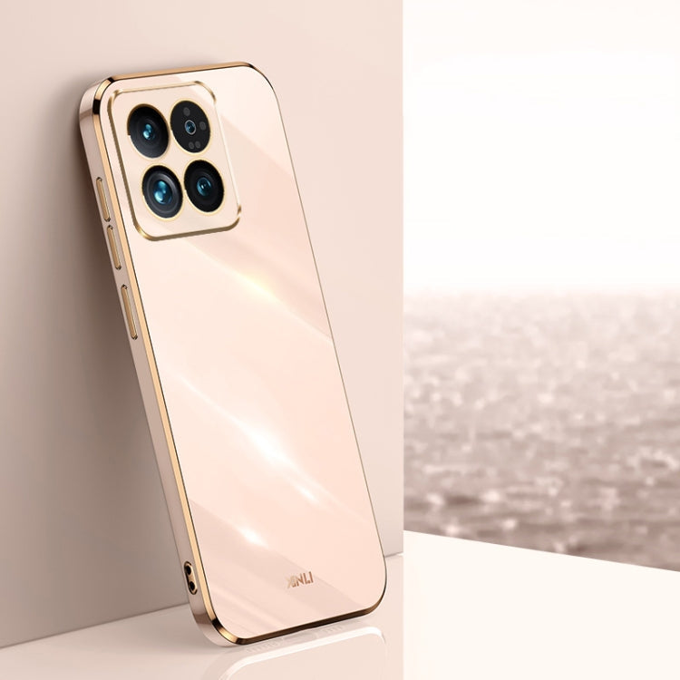 XINLI Straight Edge 6D Electroplate TPU Phone Case, For Xiaomi Redmi K70E, For Xiaomi 14 Pro, For Xiaomi 14