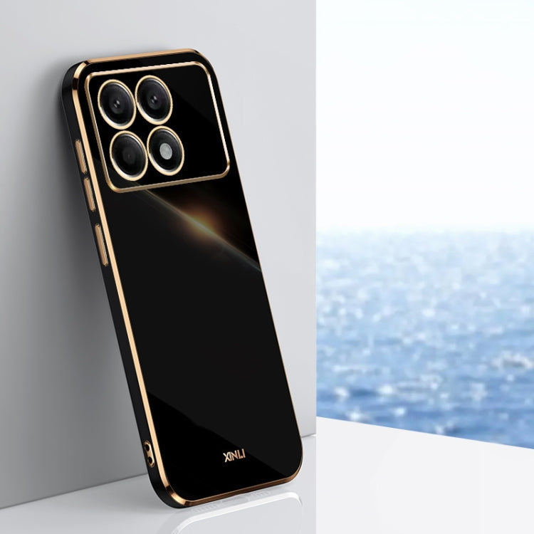 XINLI Straight Edge 6D Electroplate TPU Phone Case, For Xiaomi Redmi K70, For Xiaomi Redmi 12 4G, For Xiaomi Redmi Note 12S 4G