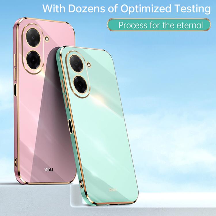 XINLI Straight Edge 6D Electroplate TPU Phone Case, For Redmi A5 4G 171.7mm / Poco C71, For Redmi Turbo 4 Pro, For Redmi Note 14 Pro 4G Global
