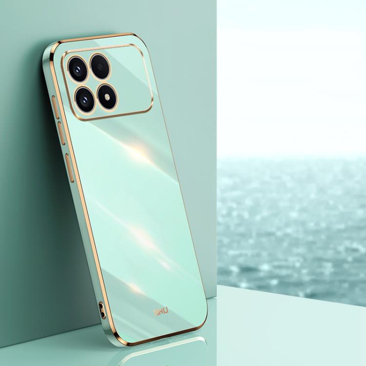 XINLI Straight Edge 6D Electroplate TPU Phone Case, For Redmi K90 / Poco F8 Pro, For Redmi 15 5G Global / 4G SEA 169.5, For Redmi 15 5G / 4G EU 171mm