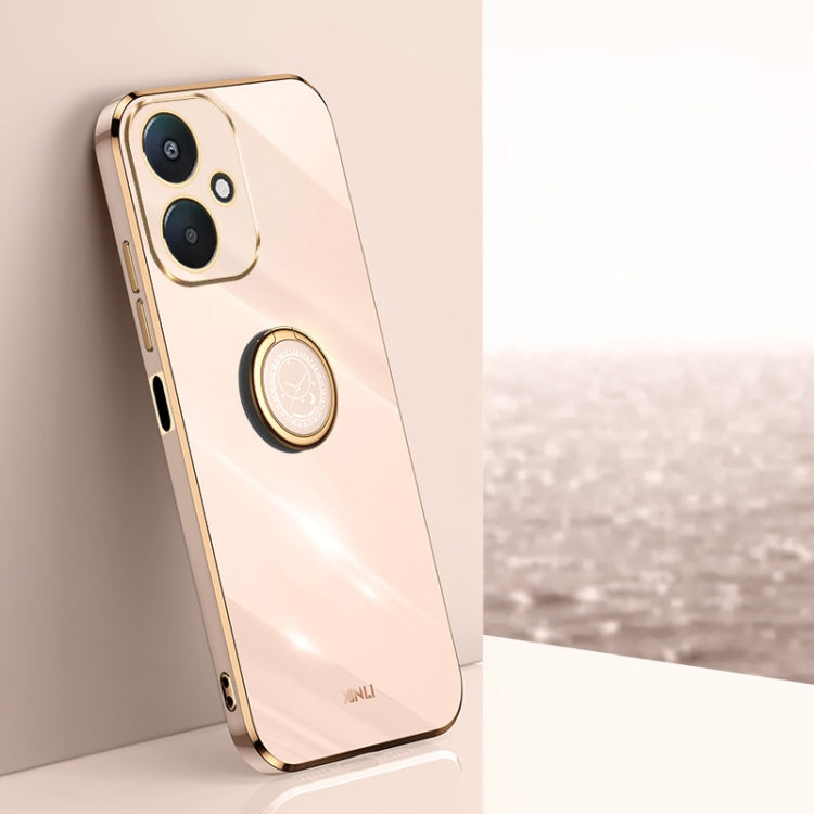 XINLI Straight Edge 6D Electroplate TPU Phone Case with Ring Holder, For Xiaomi Redmi 13C 5G, For Xiaomi Redmi K70E, For Xiaomi 14 Pro