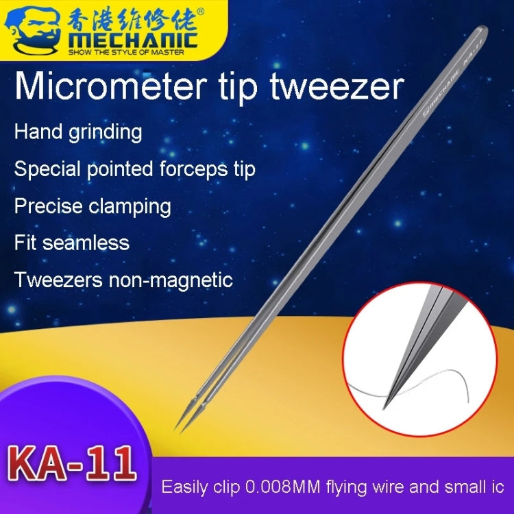 Mechanic KA-11 Non-magnetic Micrometer Pointed Tweezers