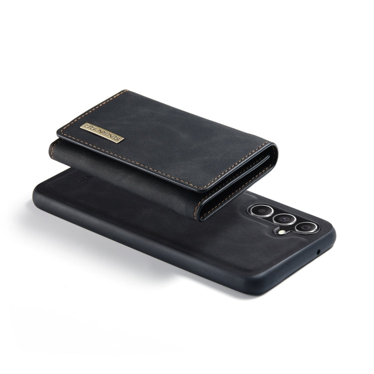 For Samsung Galaxy A34 5G DG.MING M1 Series 3-Fold Multi Card Wallet + Magnetic Phone Case(Black)