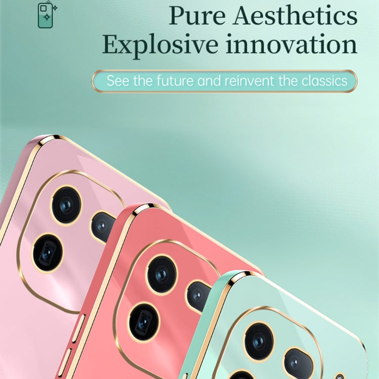 For vivo iQOO 12 Pro 5G XINLI Straight Edge 6D Electroplate TPU Phone Case(Mint Green)