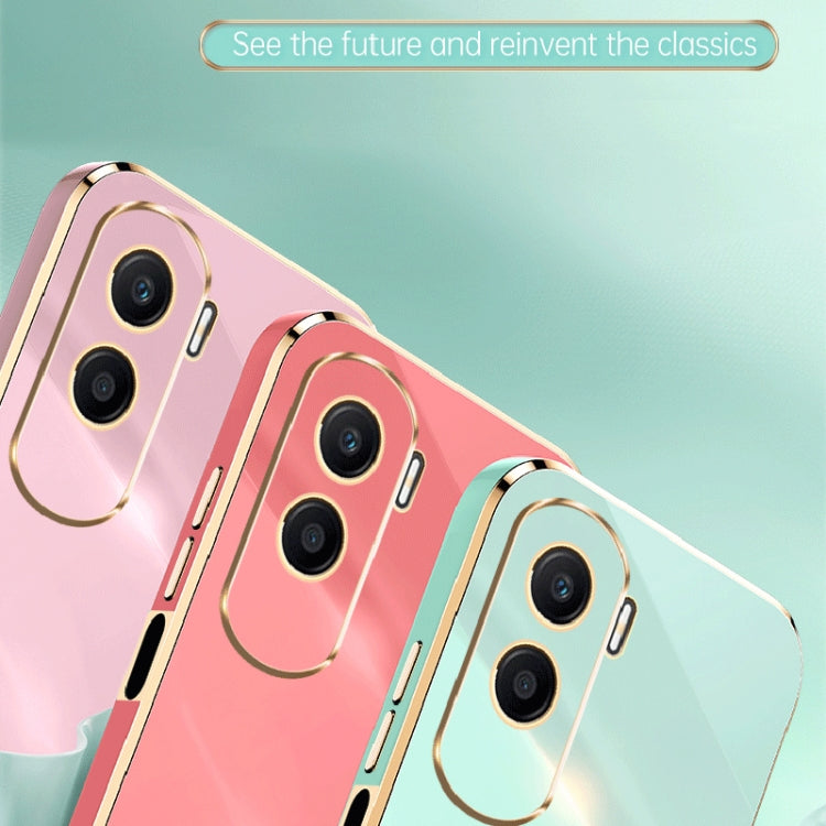 For Honor X50i 5G XINLI Straight Edge 6D Electroplate TPU Phone Case(Hawthorn Red)