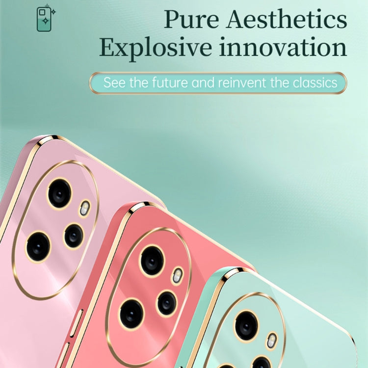 For Honor 100 Pro XINLI Straight Edge 6D Electroplate TPU Phone Case(Cherry Purple)
