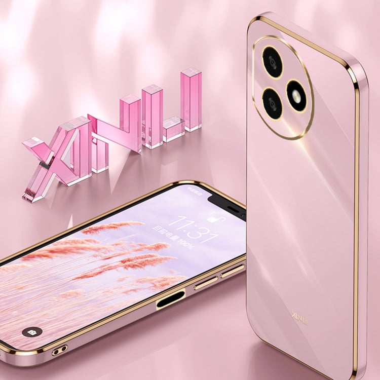 For Honor X50i+ 5G XINLI Straight Edge 6D Electroplate TPU Phone Case(Celestial Blue)