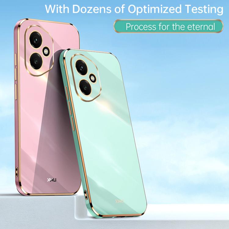 For Honor 400 Global 156.5mm XINLI Straight Edge 6D Electroplate TPU Phone Case(Celestial Blue)