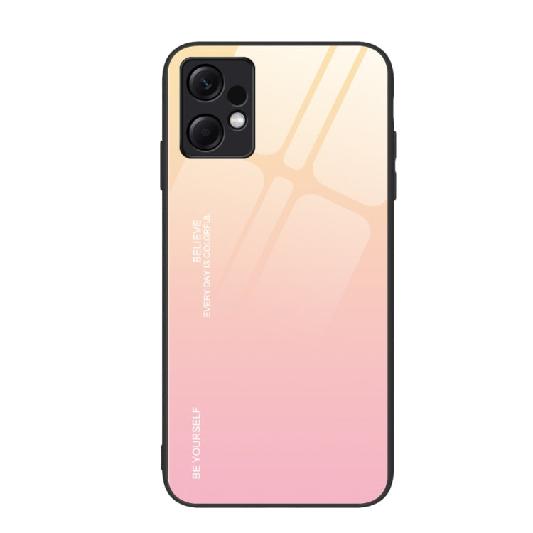 Gradient Color Glass Phone Case, For Xiaomi Poco F6, For Xiaomi Poco F6 Pro, For Xiaomi Redmi Note 12 4G Global
