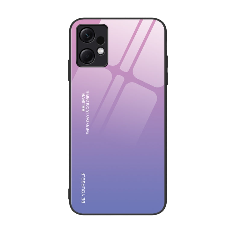Gradient Color Glass Phone Case, For Xiaomi Poco F6, For Xiaomi Poco F6 Pro, For Xiaomi Redmi Note 12 4G Global