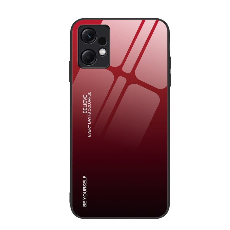 Gradient Color Glass Phone Case, For Xiaomi Poco F6, For Xiaomi Poco F6 Pro, For Xiaomi Redmi Note 12 4G Global