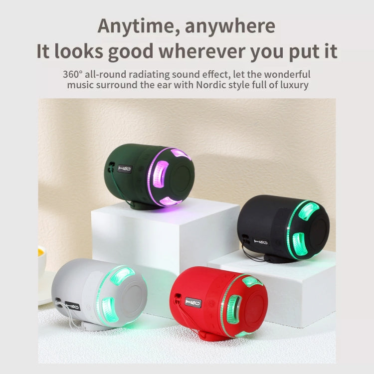 T&G TG294 TWS LED Mini Portable Wireless Stereo Sound Outdoor Speaker(Grey)