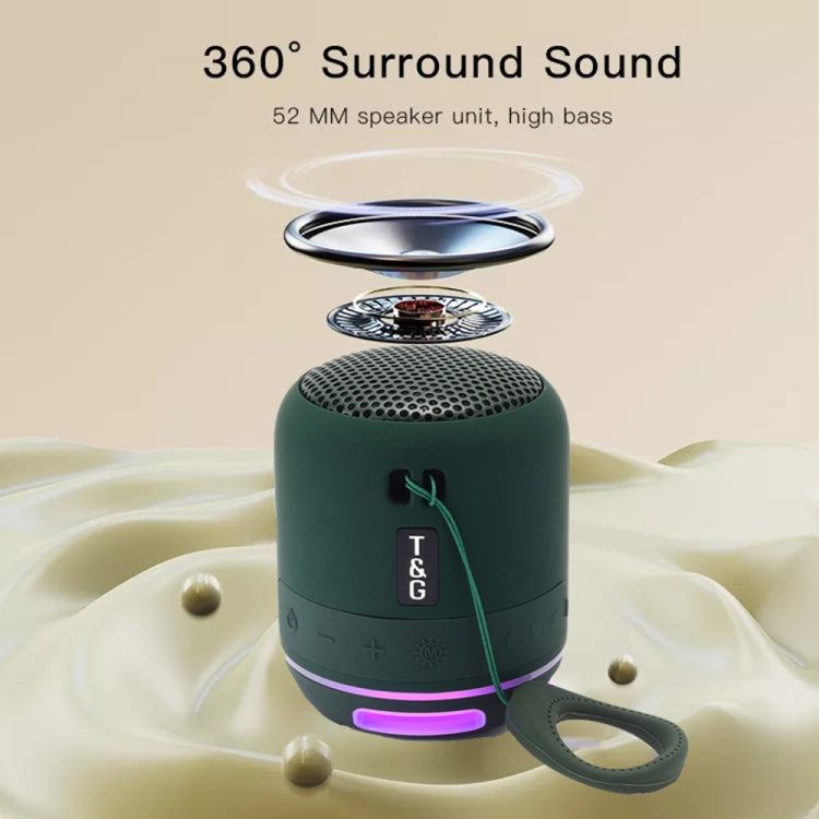 T&G TG294 TWS LED Mini Portable Wireless Stereo Sound Outdoor Speaker(Red)