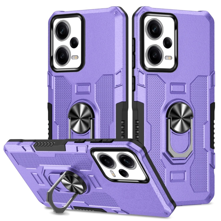 Ring Holder Armor Hybrid Phone Case, For Xiaomi Redmi 12C 4G, For Xiaomi Redmi Note 12 5G Global, For Xiaomi Redmi Note 12 Pro Global