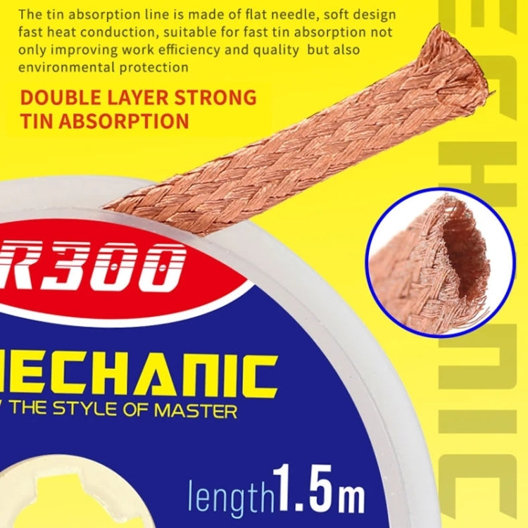 MECHANIC R300 1.5M Suction Tin Wire, Width:4MM