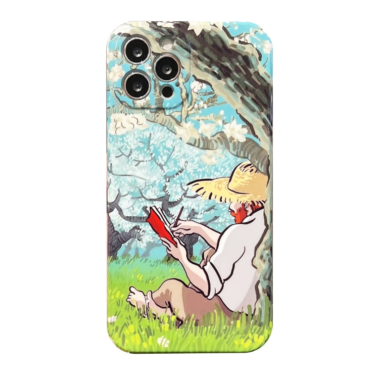 Oil Painting Pattern Glossy PC Phone Case, For iPhone SE 2022/2020 / 8 / 7, For iPhone 13 Pro Max, For iPhone 13 Pro, For iPhone 13