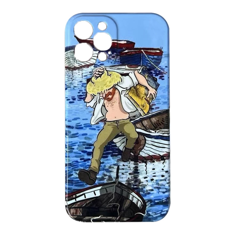 Oil Painting Pattern Glossy PC Phone Case, For iPhone XS Max, For iPhone 8 Plus / 7 Plus