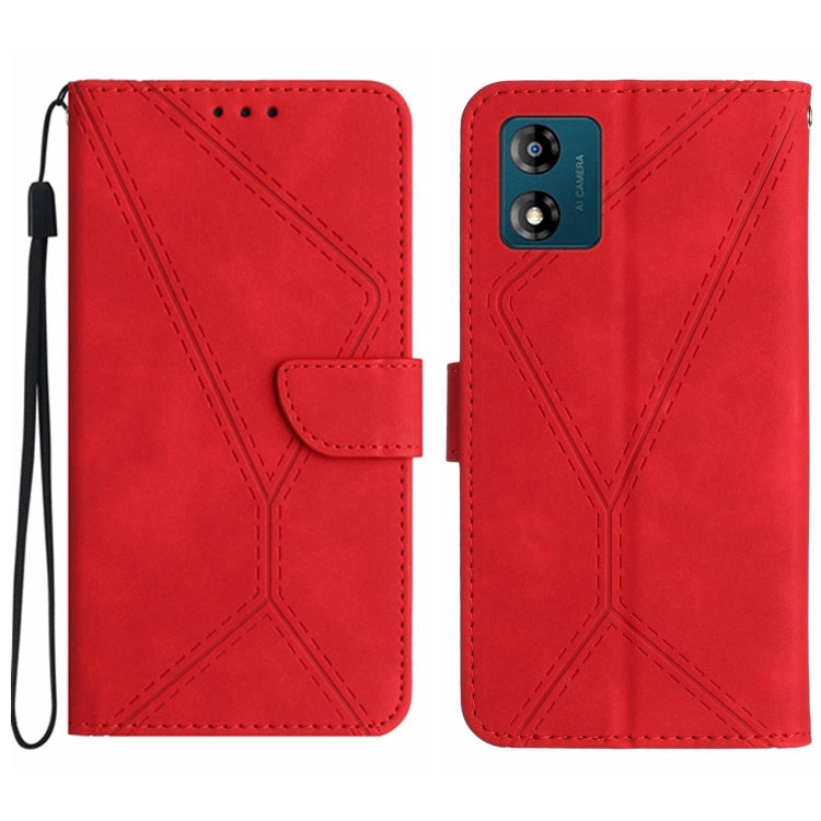 Stitching Embossed Leather Phone Case, For Motorola Edge 40 Pro 5G, For Moto G53 5G / G23 / G13 4G, For Motorola Moto E13 4G, For Motorola Moto G73 5G