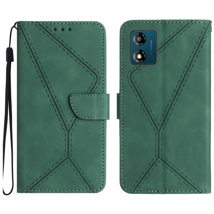 Stitching Embossed Leather Phone Case, For Motorola Edge 40 Pro 5G, For Moto G53 5G / G23 / G13 4G, For Motorola Moto E13 4G, For Motorola Moto G73 5G