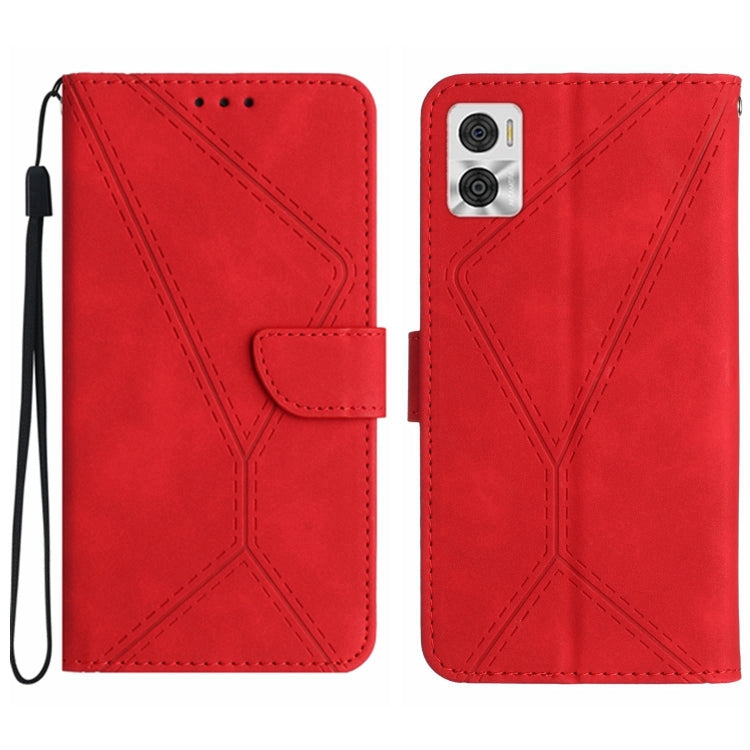 Stitching Embossed Leather Phone Case, For Motorola Moto G 5G 2023, For Motorola Moto G Play 2023, For Motorola Moto G72 4G, For Motorola Moto E22 / E22i 4G