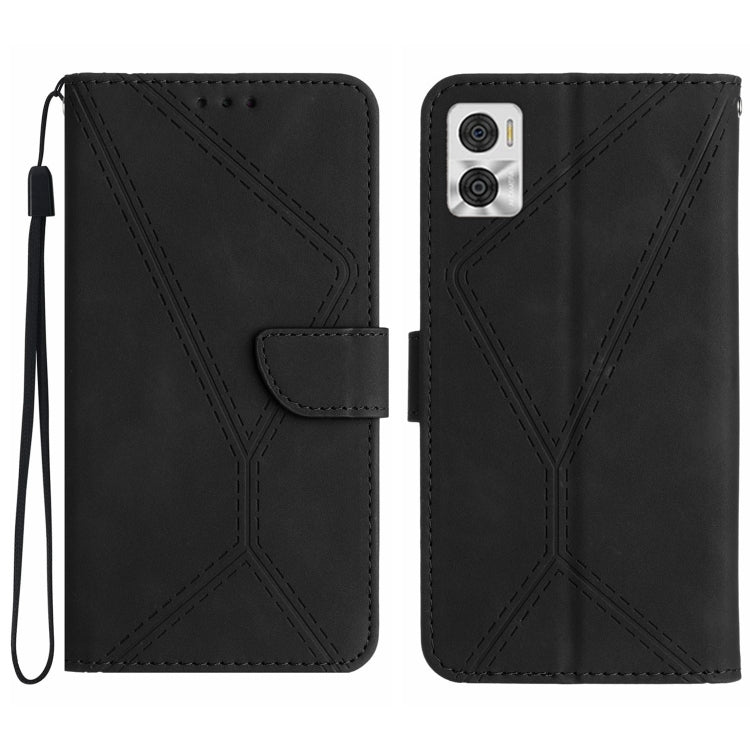 Stitching Embossed Leather Phone Case, For Motorola Moto G 5G 2023, For Motorola Moto G Play 2023, For Motorola Moto G72 4G, For Motorola Moto E22 / E22i 4G