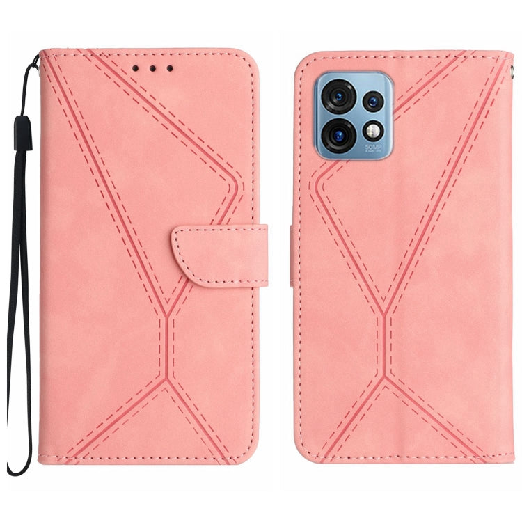 Stitching Embossed Leather Phone Case, For Motorola Edge 40 Pro 5G, For Moto G53 5G / G23 / G13 4G, For Motorola Moto E13 4G, For Motorola Moto G73 5G